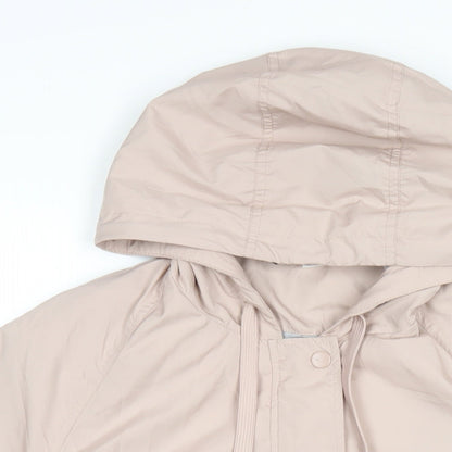 Womens UK Size M H&M Pink Rain Coat