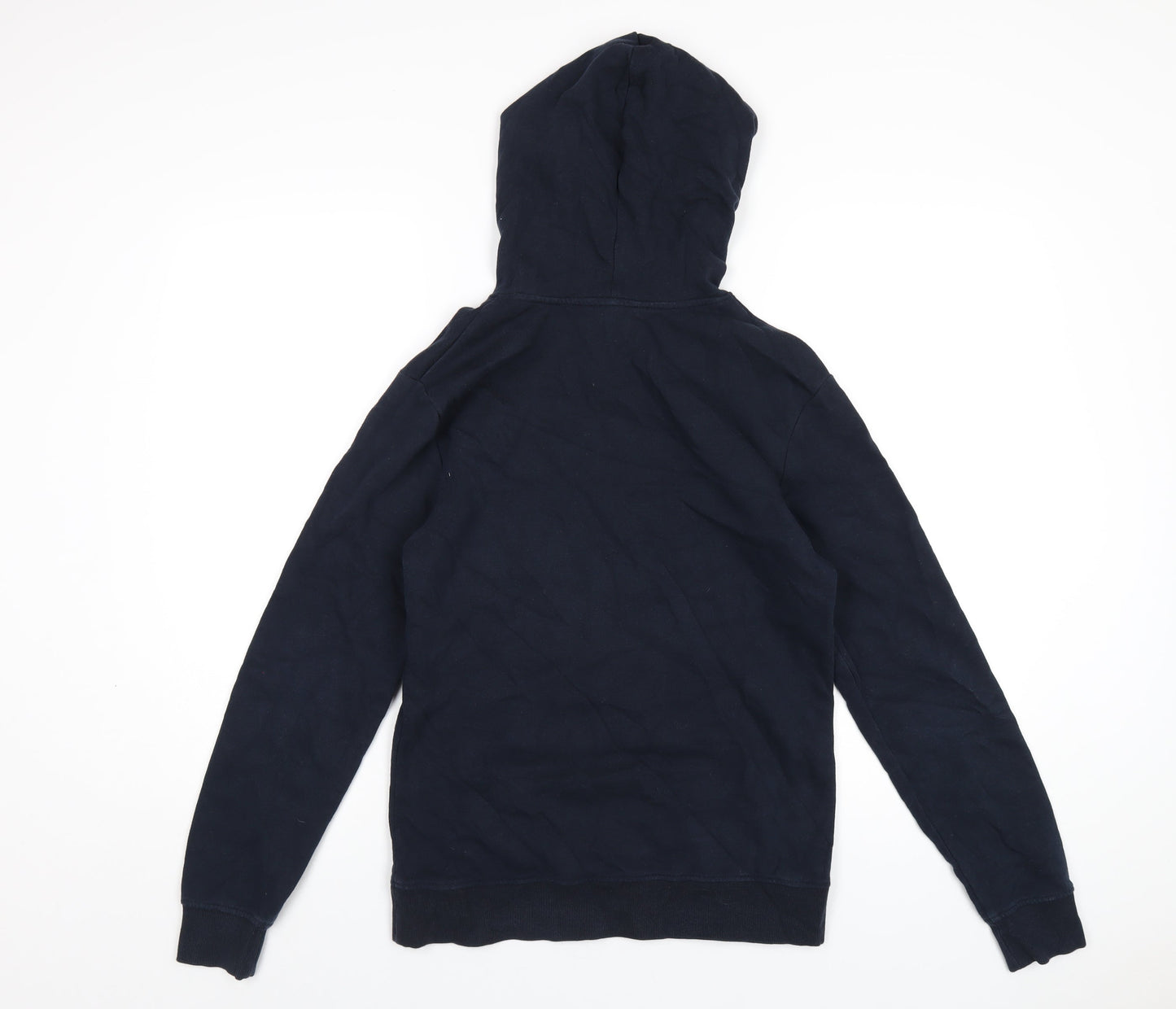 H&M Boys Blue Cotton Pullover Hoodie Size 12-13 Years Pullover - Reversible Sequins