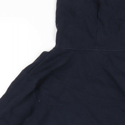 H&M Boys Blue Cotton Pullover Hoodie Size 12-13 Years Pullover - Reversible Sequins