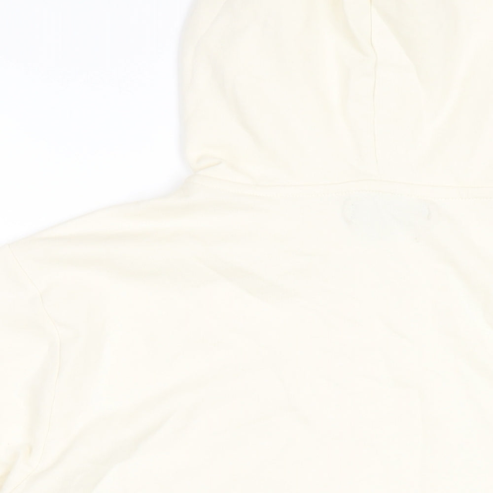 Avenue Mens Ivory Cotton Pullover Hoodie Size L