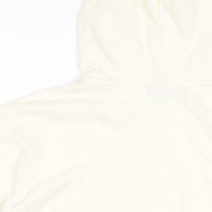 Avenue Mens Ivory Cotton Pullover Hoodie Size L