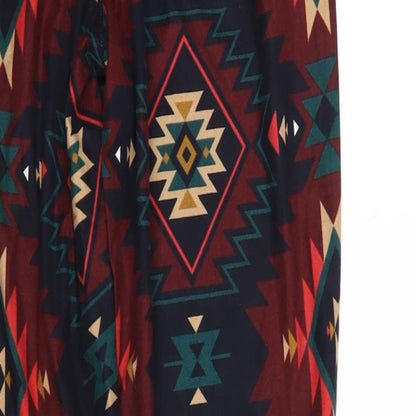 Next Mens Multicoloured Geometric Polyester Pyjama Pants Size S Drawstring