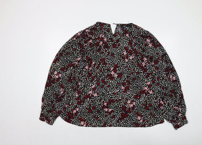 Womens UK Size 18 Wallis Multicoloured Basic Blouse