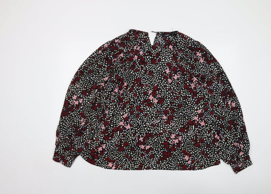 Womens UK Size 18 Wallis Multicoloured Basic Blouse