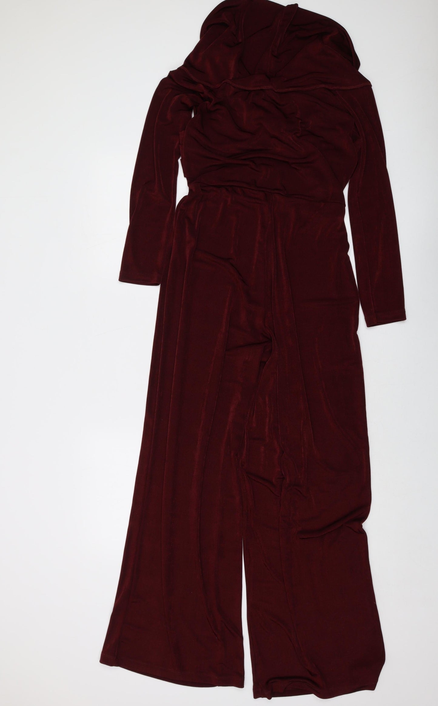 Lipsy Womens Red Polyester Jumpsuit One-Piece Size 14 Pullover