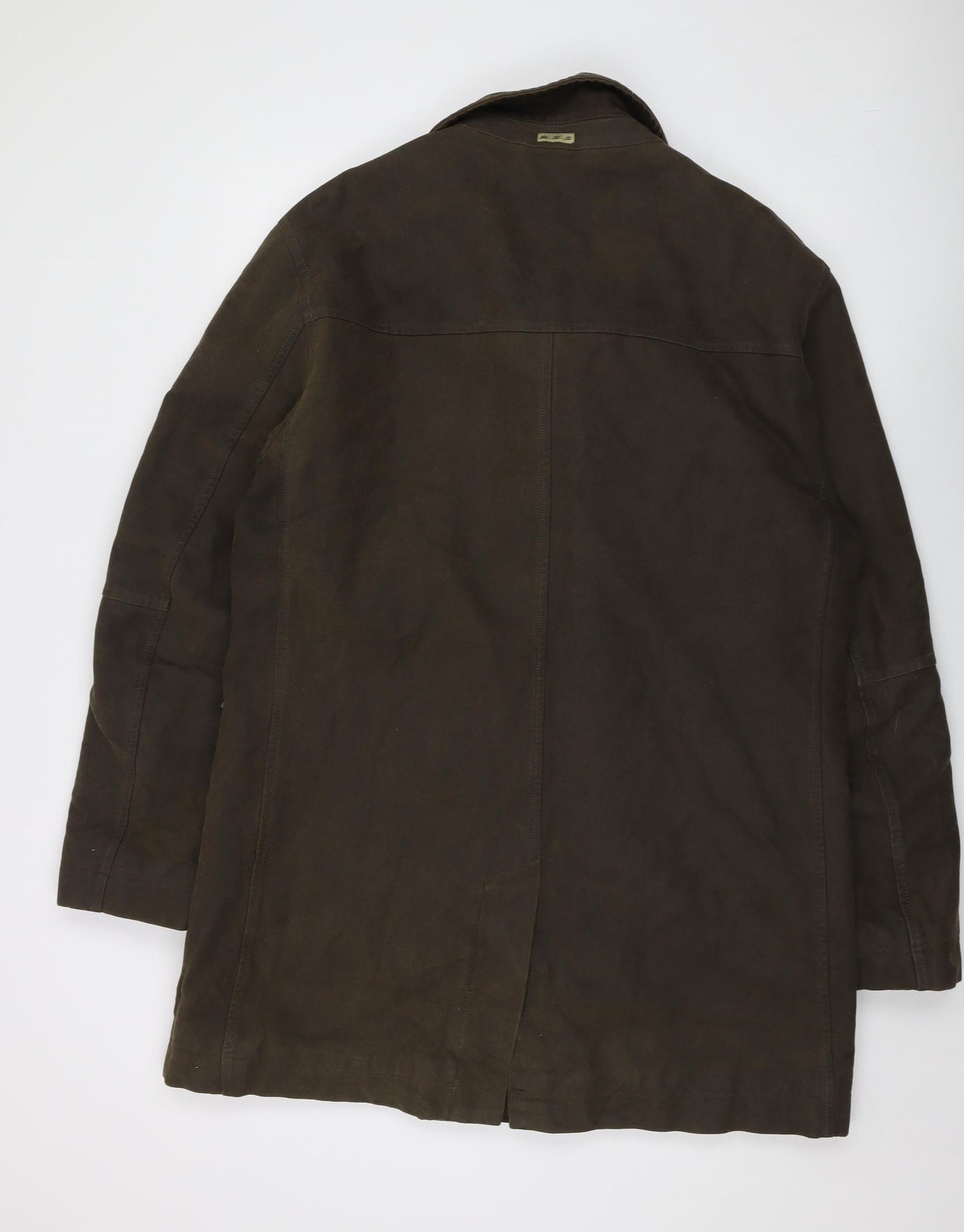 Mens UK Size L New Man Green Overcoat