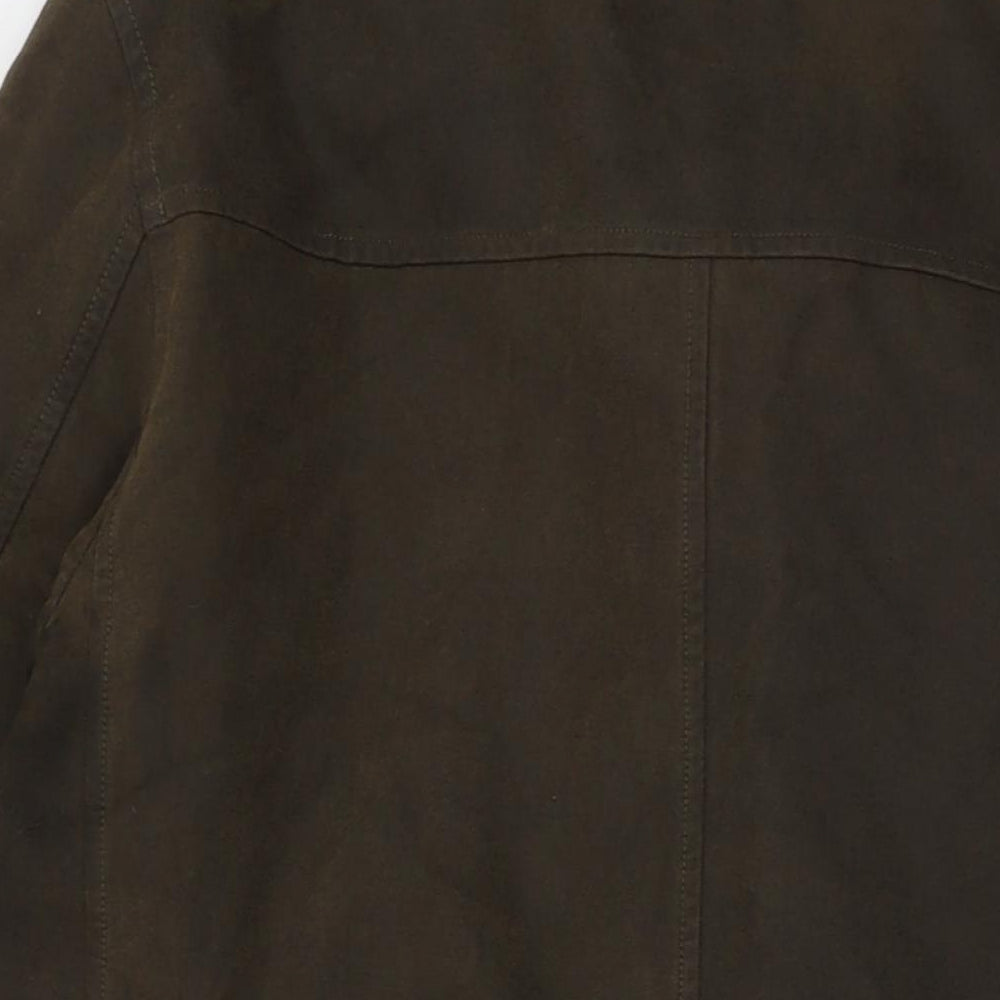 Mens UK Size L New Man Green Overcoat