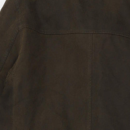 Mens UK Size L New Man Green Overcoat