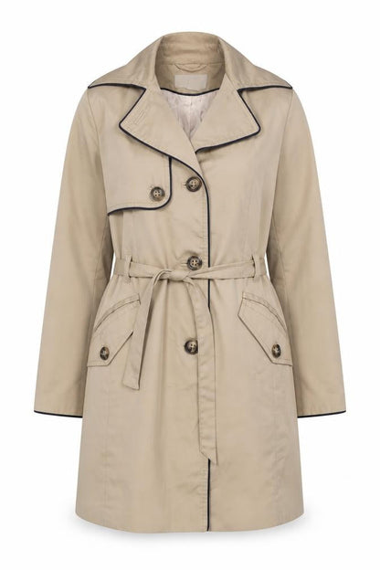 Womens UK Size 10 H&M Beige Overcoat