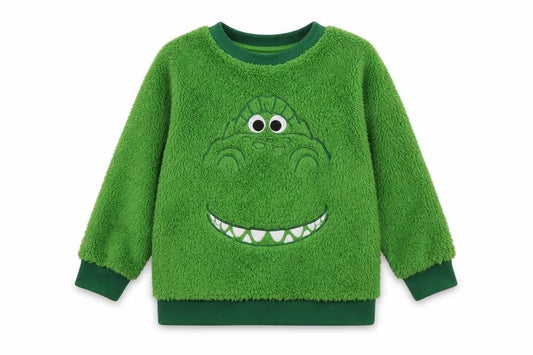 Disney Boys Green Geometric Polyester Pyjama Top Size 4 Years Pullover