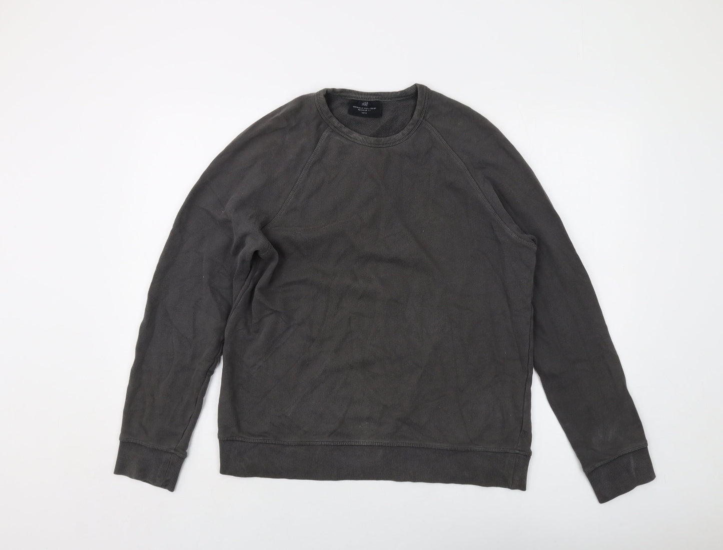 Mens UK Size M H&M Grey Pullover Sweatshirt