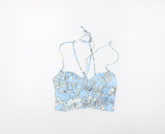 Womens UK Size S Cider Blue Cropped Tank