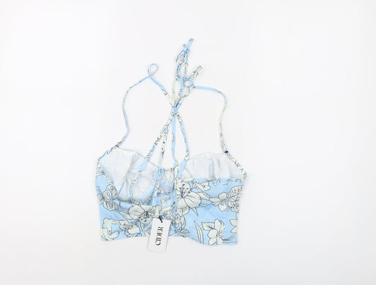 Womens UK Size S Cider Blue Cropped Tank