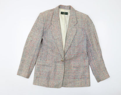 Orvis Womens Multicoloured Jacket Size 12 Button