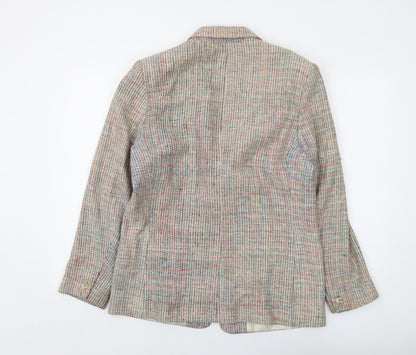 Orvis Womens Multicoloured Jacket Size 12 Button