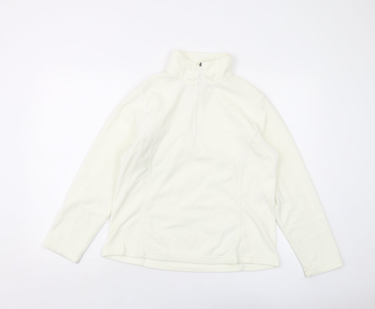 Womens UK Size M Lands' End Ivory Pullover Sweatshirt