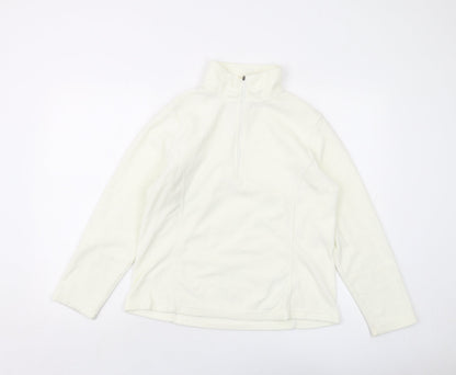 Womens UK Size M Lands' End Ivory Pullover Sweatshirt