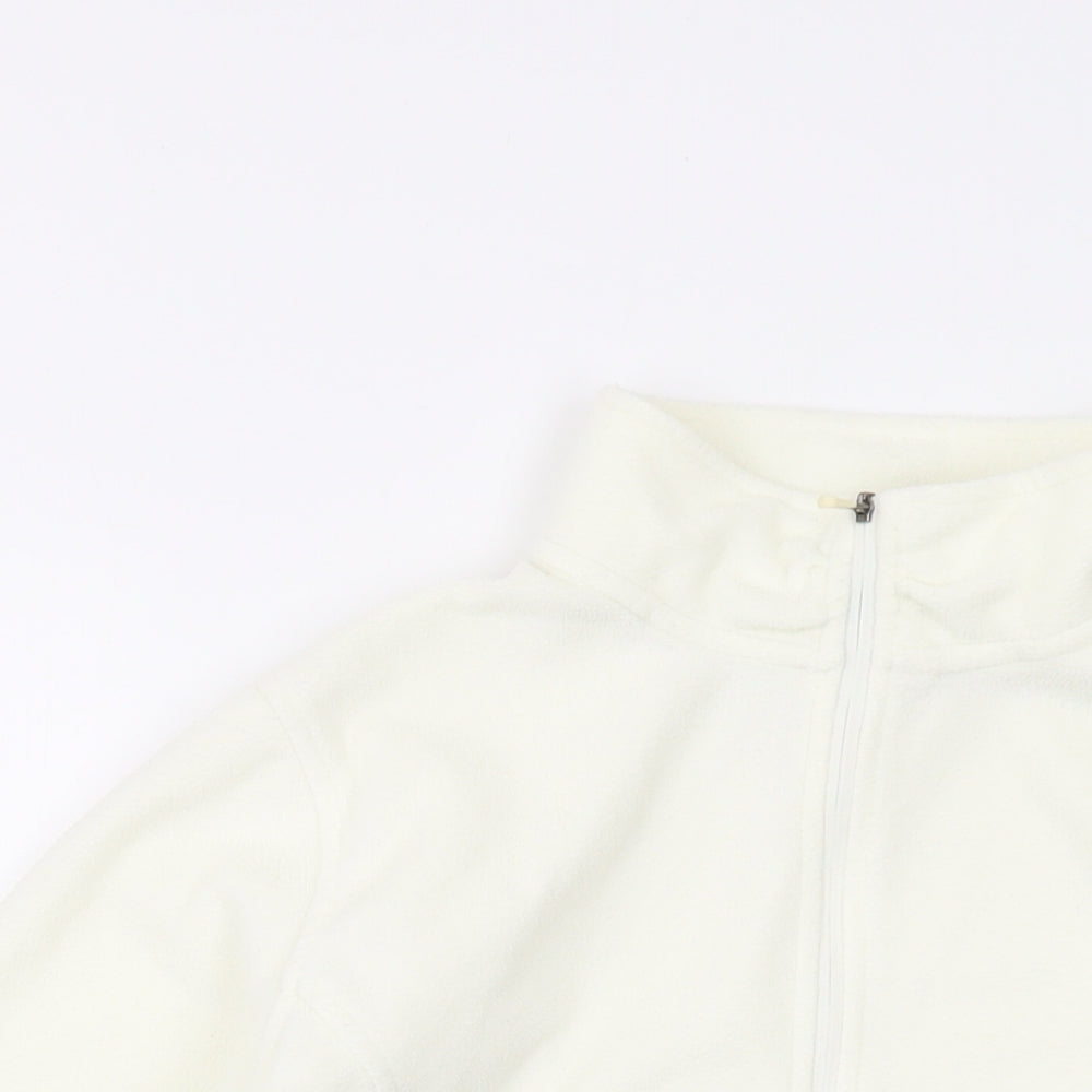 Womens UK Size M Lands' End Ivory Pullover Sweatshirt