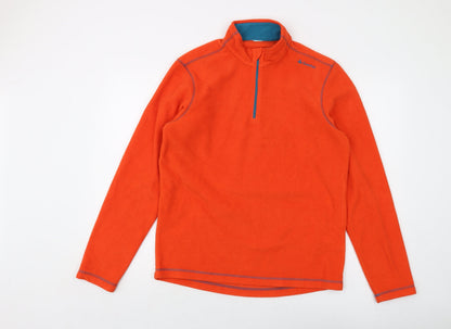 Mens UK Size M Quechua Orange Pullover Sweatshirt