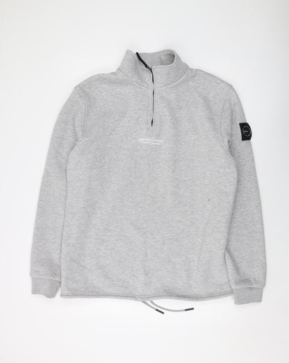 Marshall Mens Grey Polyester Pullover Sweatshirt Size 2XL