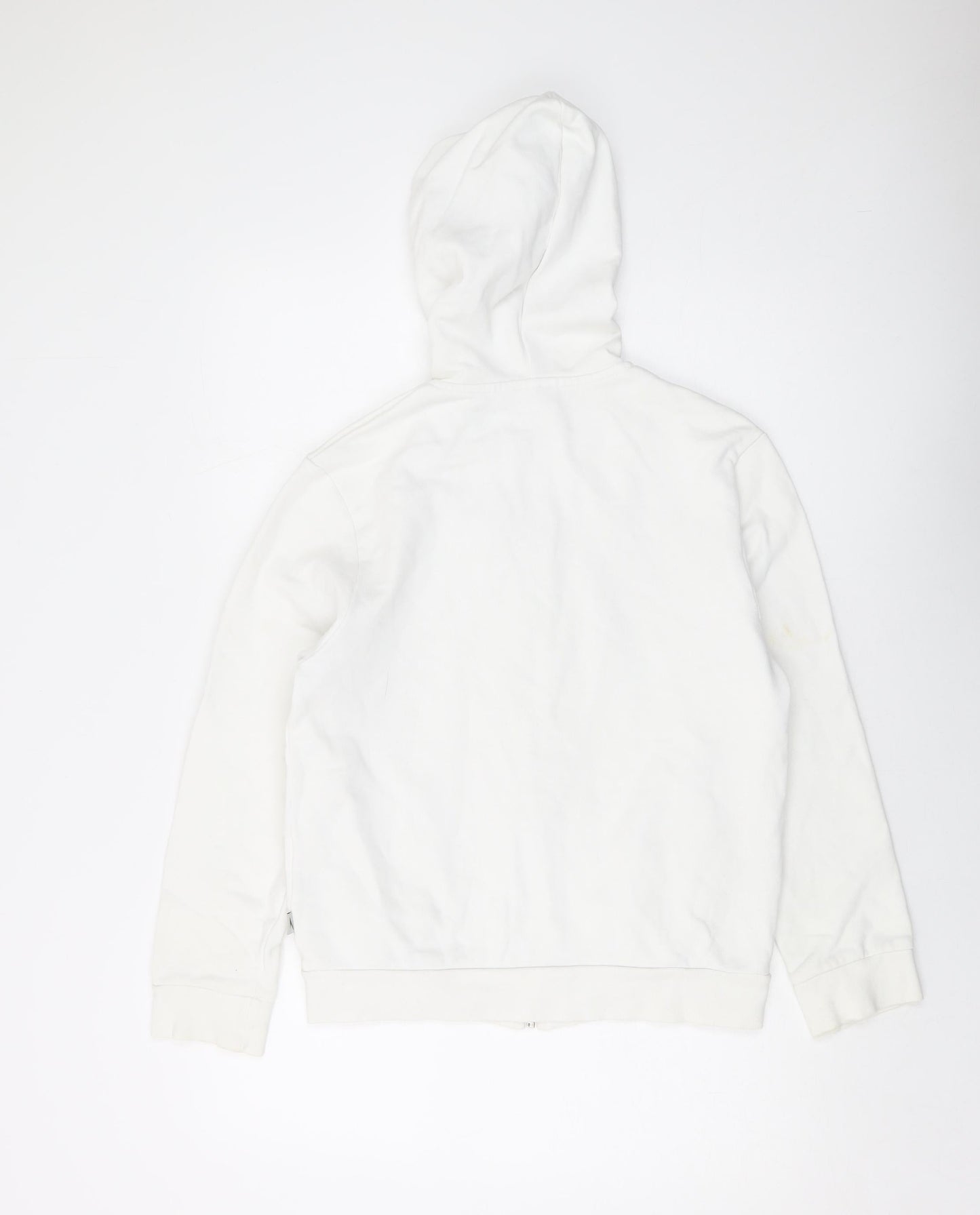 Speedo Womens Ivory Cotton Full Zip Hoodie Size 12 Zip