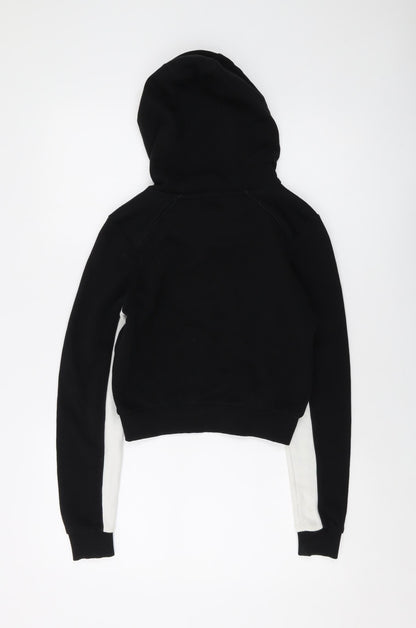 Supply & Demand Co. Womens Black Cotton Pullover Hoodie Size 6 Pullover
