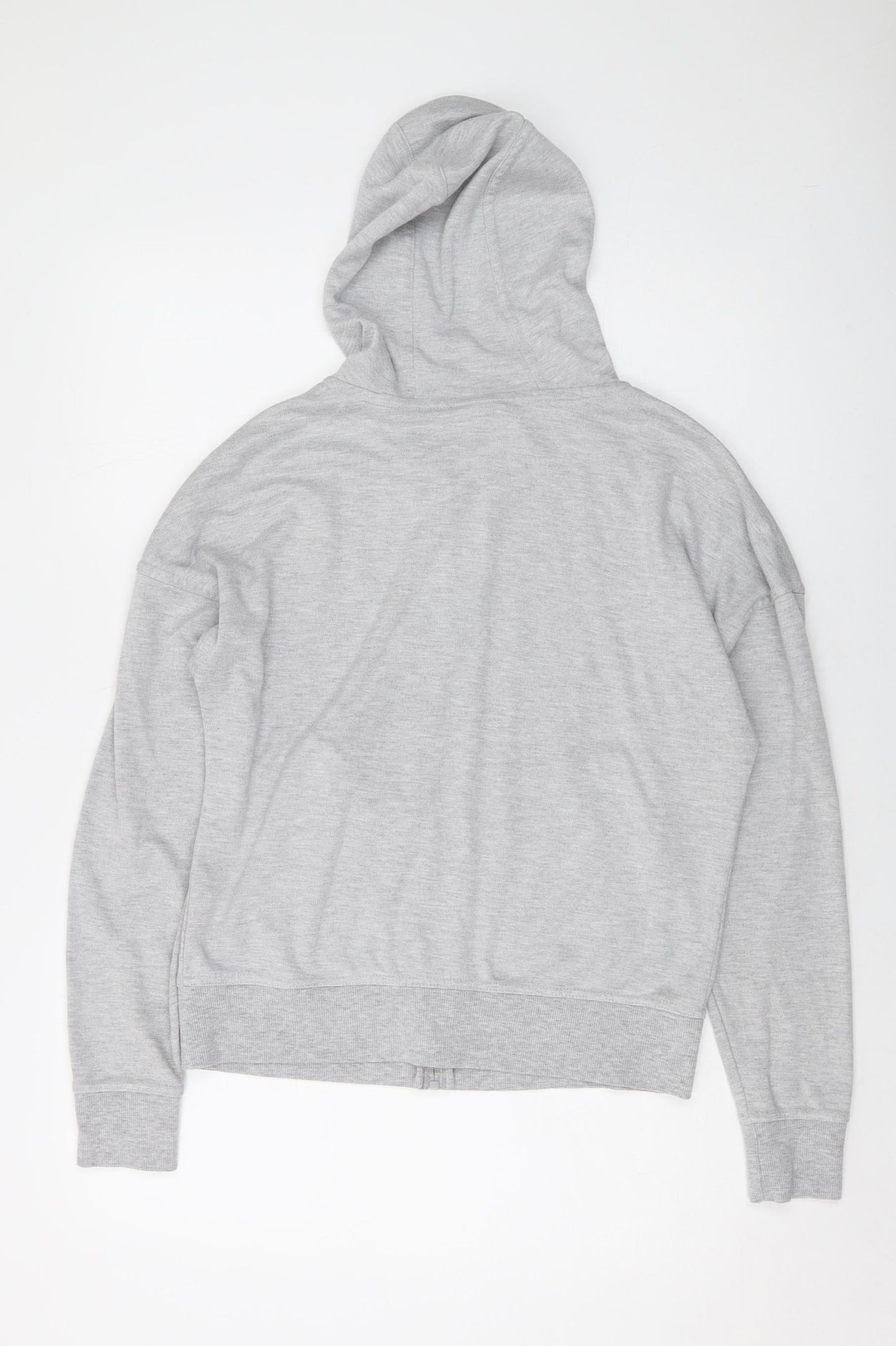 Lonsdale Womens Grey Polyester Full Zip Hoodie Size 12 Zip