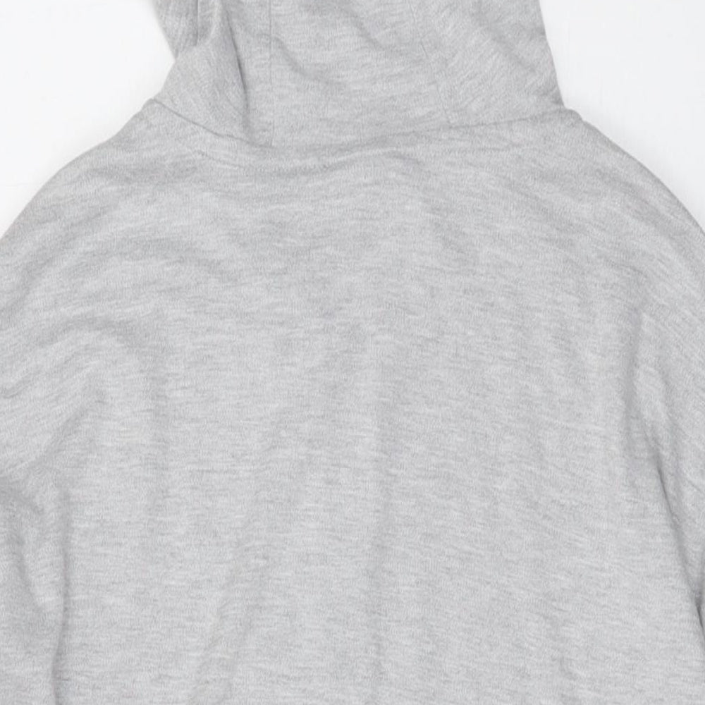 Lonsdale Womens Grey Polyester Full Zip Hoodie Size 12 Zip