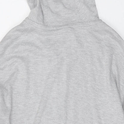 Lonsdale Womens Grey Polyester Full Zip Hoodie Size 12 Zip