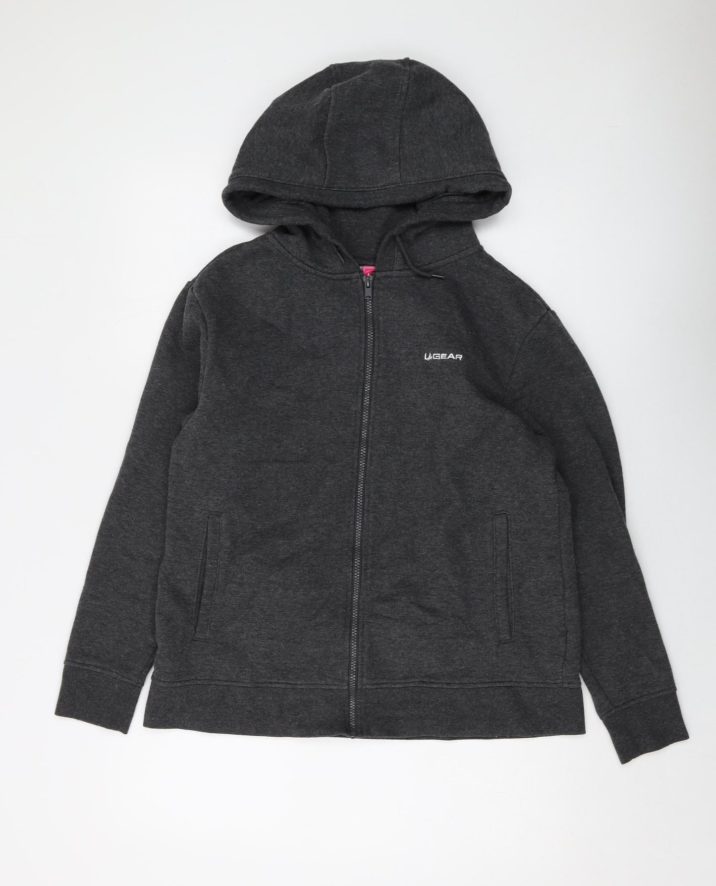 Womens UK Size 14 LA Gear Grey Full Zip Hoodie