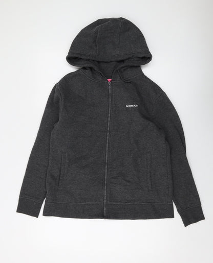 Womens UK Size 14 LA Gear Grey Full Zip Hoodie