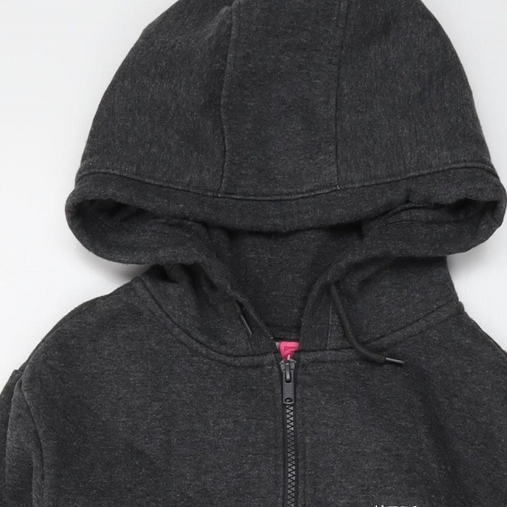 Womens UK Size 14 LA Gear Grey Full Zip Hoodie