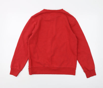 Converge Boys Red Cotton Pullover Sweatshirt Size 12-13 Years Pullover