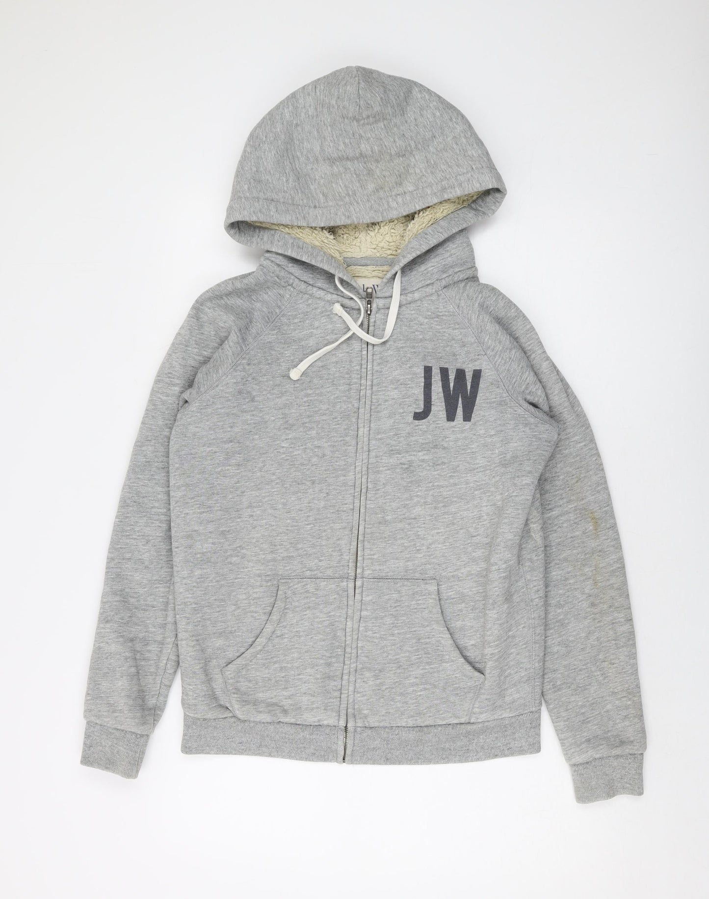 Womens UK Size 12 Jack Wills Grey Full Zip Hoodie