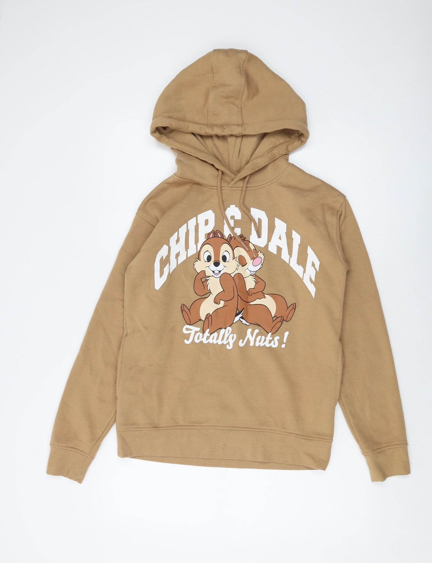 Womens UK Size 2XS Disney Brown Pullover Hoodie