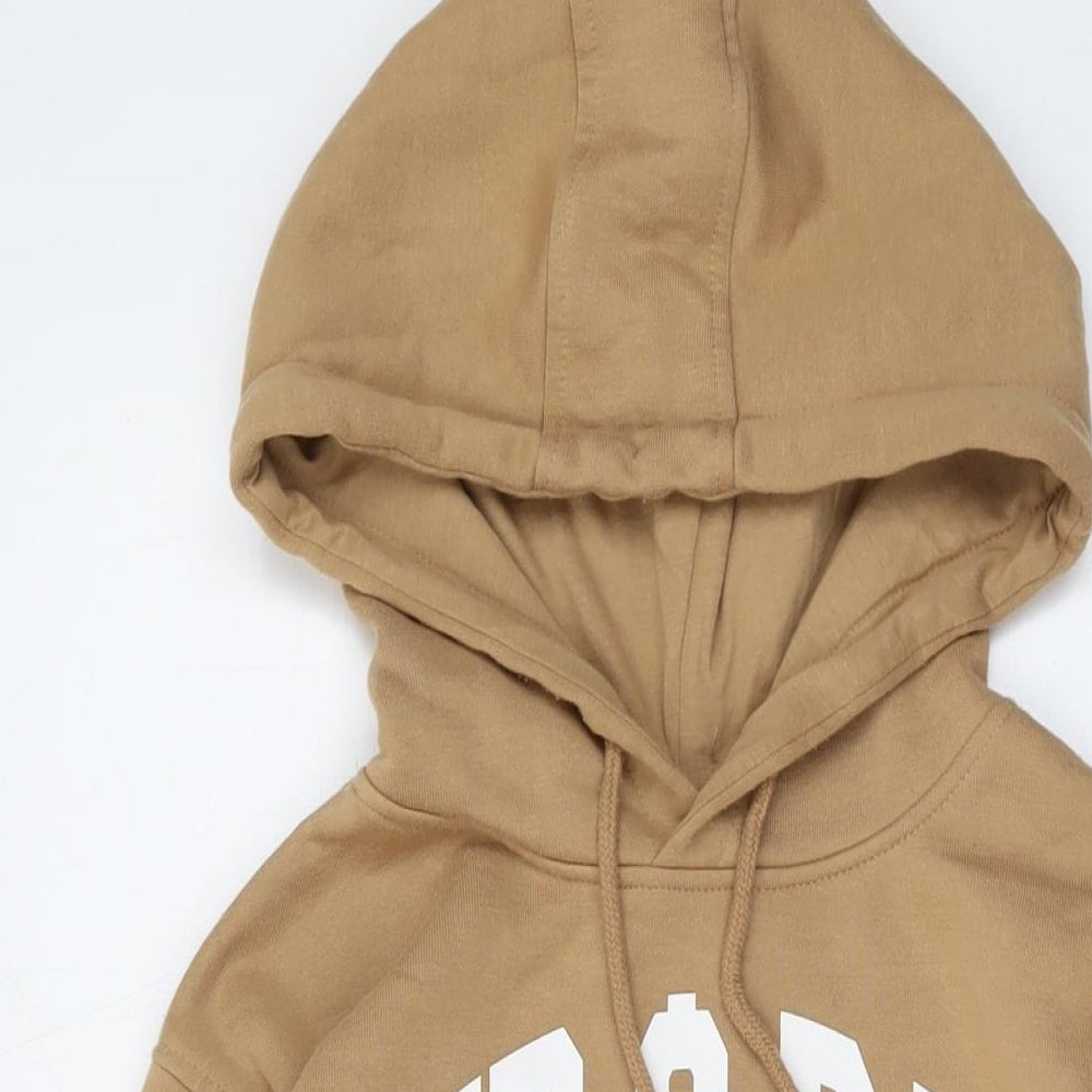 Womens UK Size 2XS Disney Brown Pullover Hoodie
