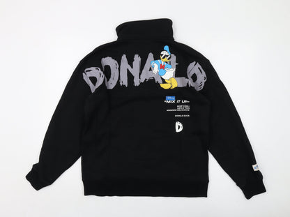 Womens UK Size M Disney Black Pullover Sweatshirt