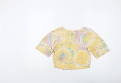Womens UK Size M Urban Outfitters Multicoloured Basic T-Shirt