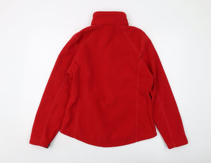Lands' End Womens Red Jacket Size S Zip