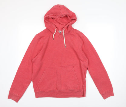 Topman Mens Pink Cotton Pullover Hoodie Size M