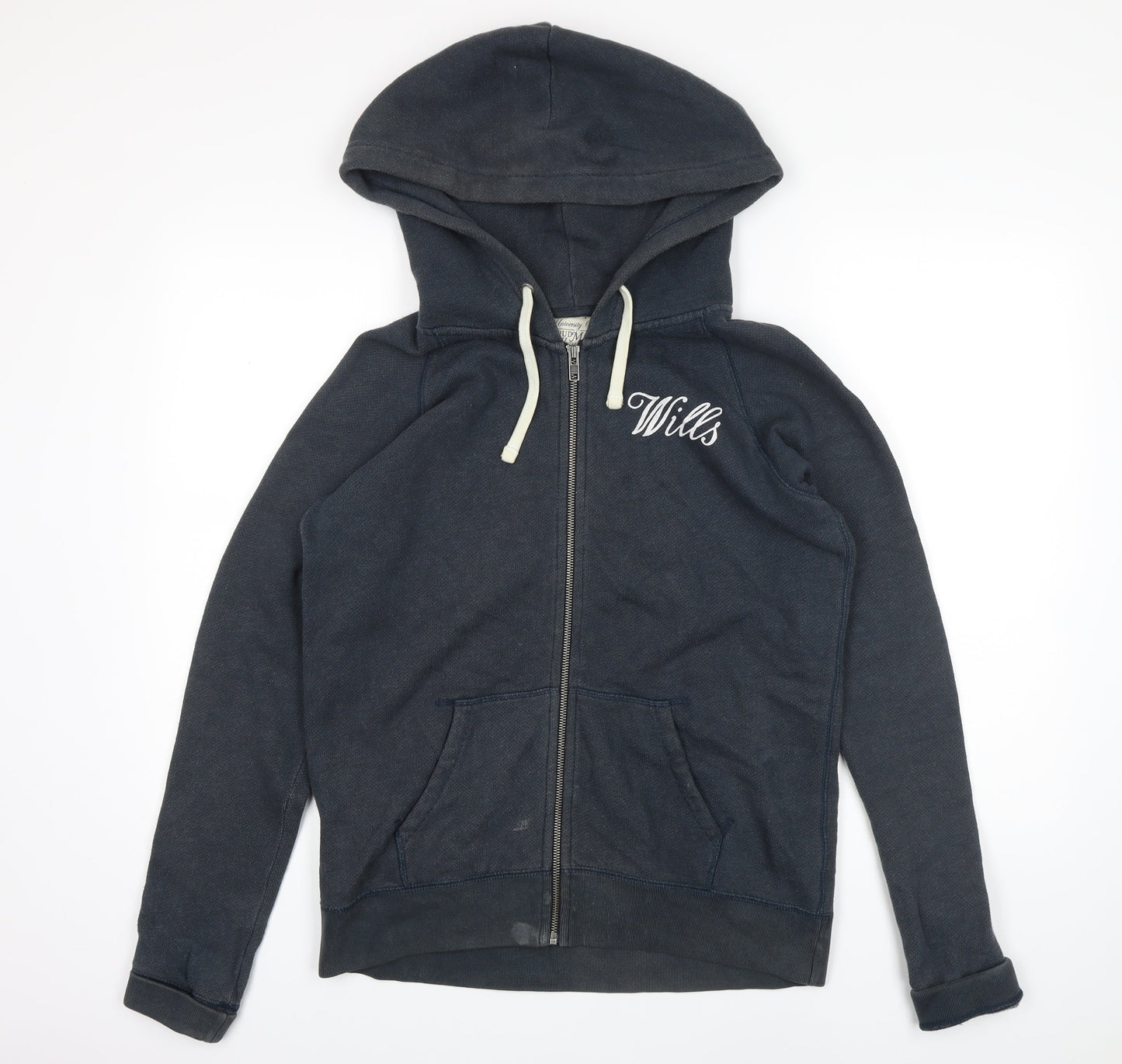 Womens UK Size 14 Jack Wills Blue Full Zip Hoodie