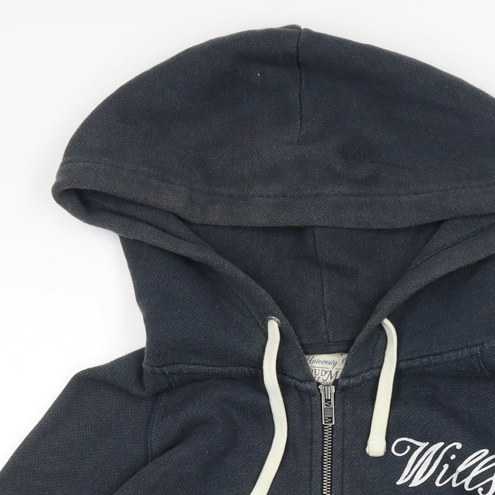 Womens UK Size 14 Jack Wills Blue Full Zip Hoodie