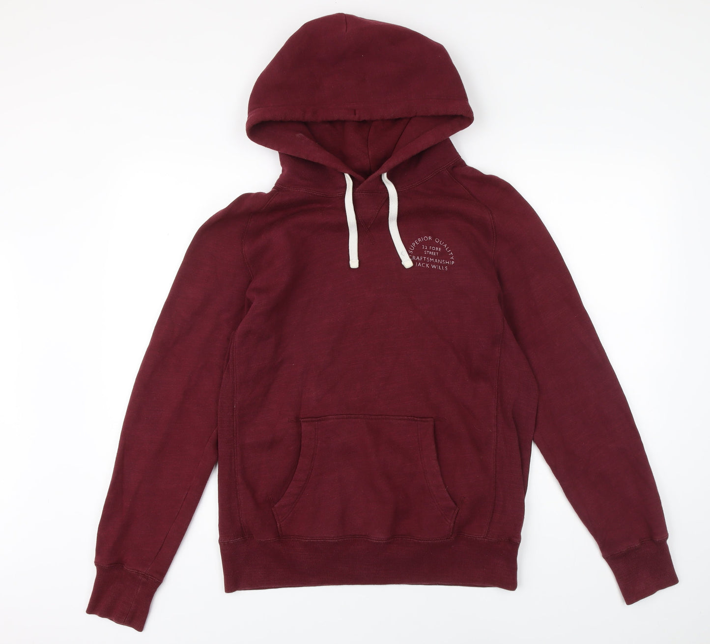 Mens UK Size S Jack Wills Red Pullover Hoodie