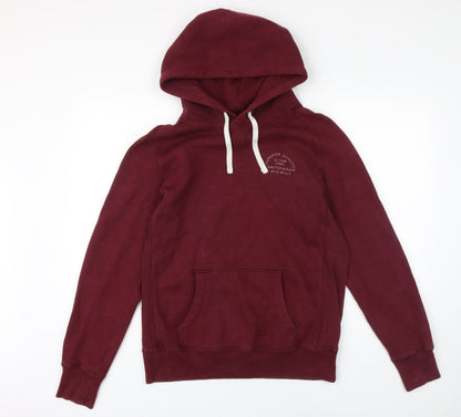 Mens UK Size S Jack Wills Red Pullover Hoodie