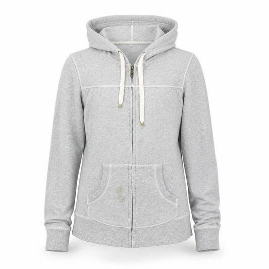 Womens UK Size M Gap Grey Full Zip Hoodie