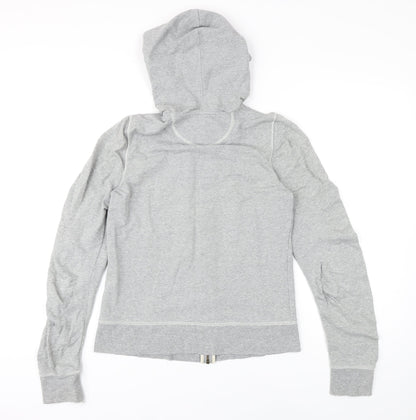 Gap Womens Grey Cotton Full Zip Hoodie Size M Zip
