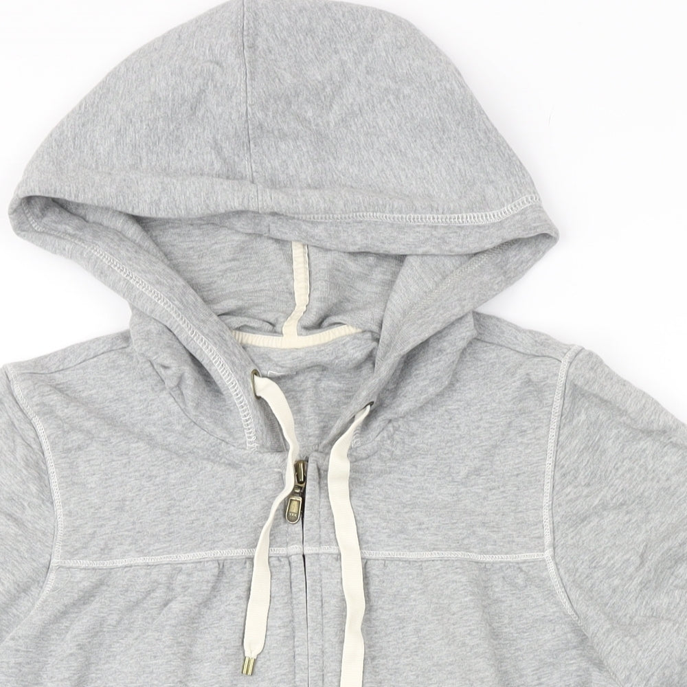 Gap Womens Grey Cotton Full Zip Hoodie Size M Zip