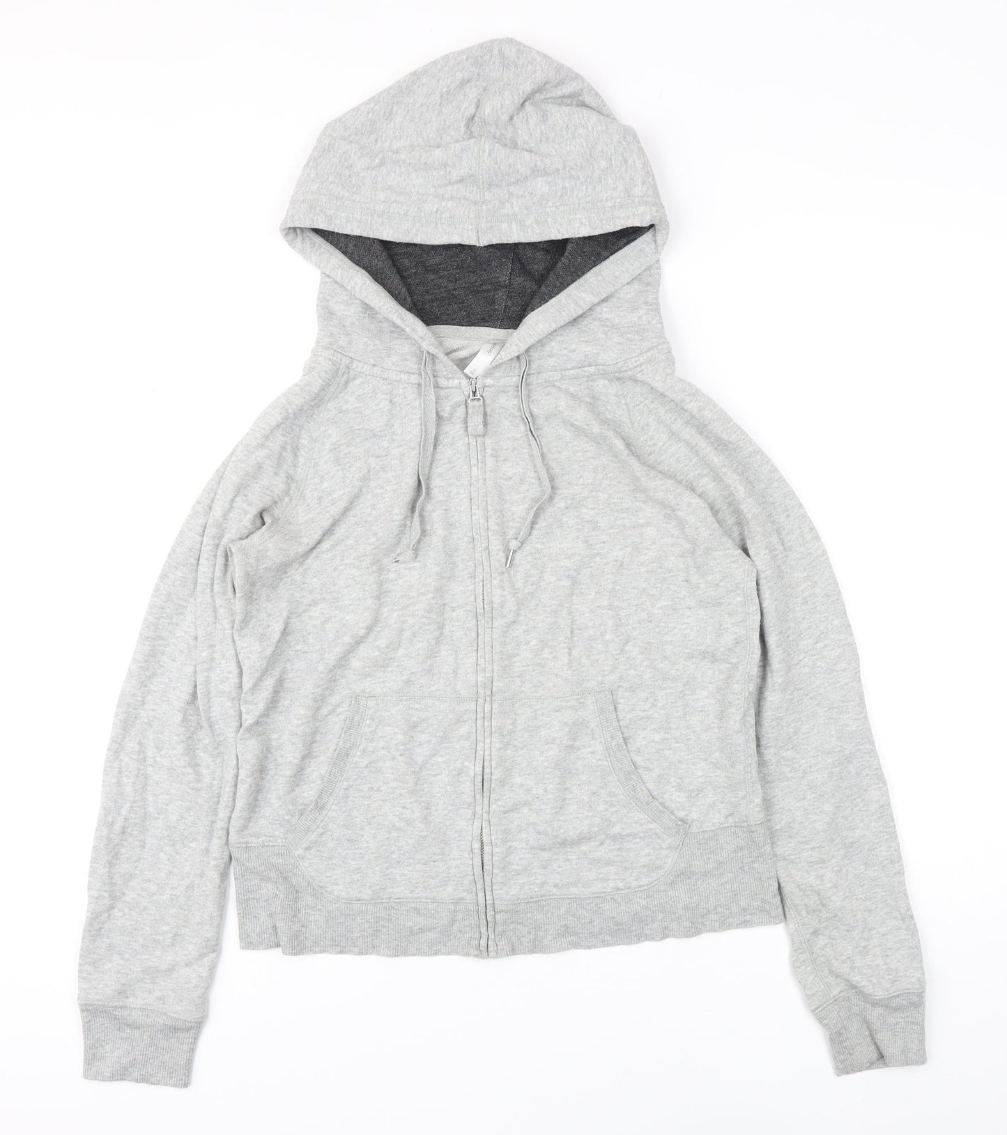 Gap Womens Grey Cotton Full Zip Hoodie Size M Zip