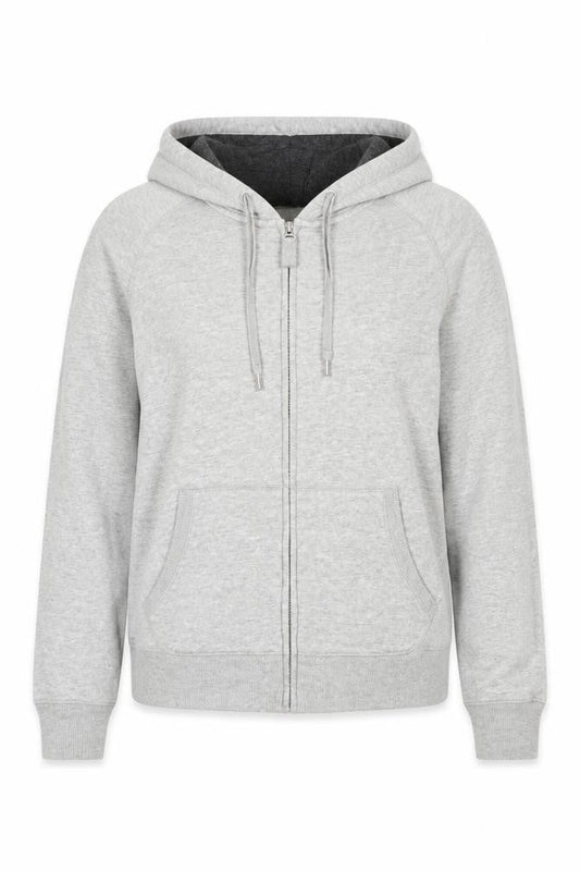 Womens UK Size M Gap Grey Full Zip Hoodie