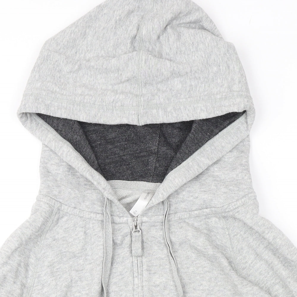 Gap Womens Grey Cotton Full Zip Hoodie Size M Zip